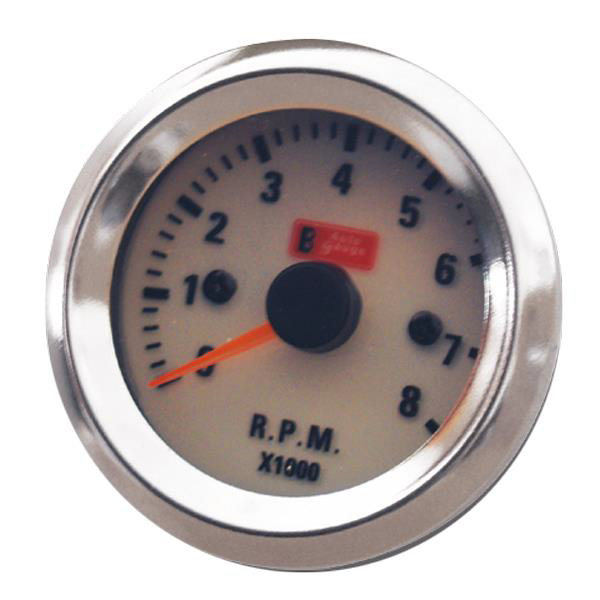 52 mm króm-indiglo, 0-8000 RPM
